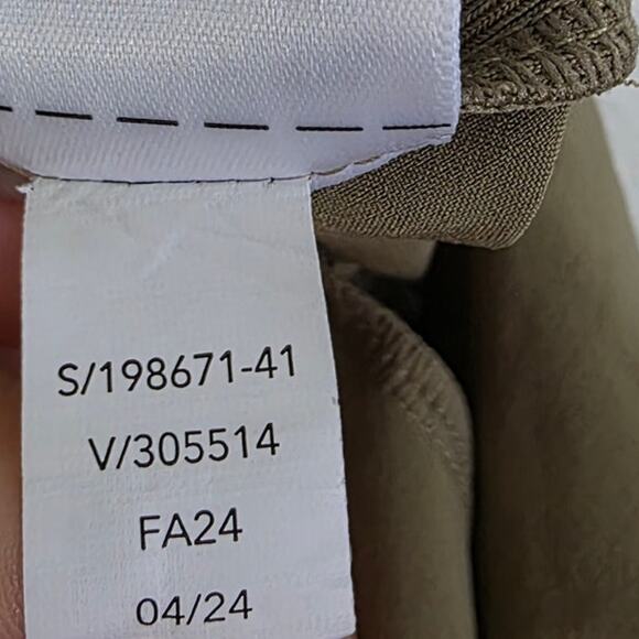 Athleta Brooklyn Mid Rise Ankle Pant Khaki Olive Branch Featherweight Stretch - Picture 9 of 10